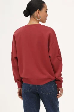 My Jewellery Sweat Rouge Avec Broderie Online