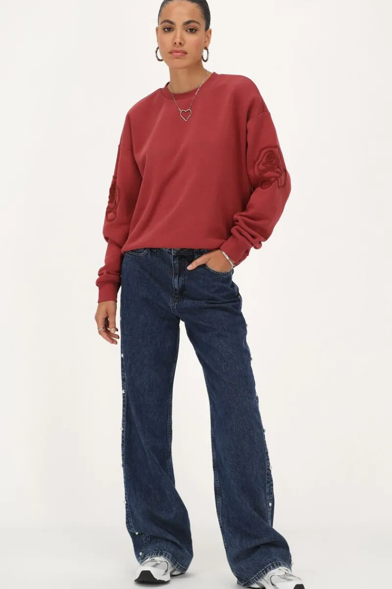 My Jewellery Sweat Rouge Avec Broderie Online