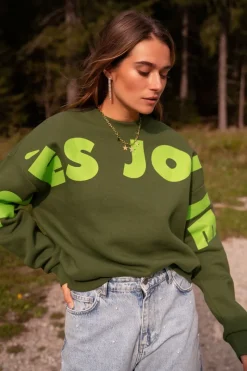 My Jewellery Sweat Vert Très Jolie Vert citron/Vert Sale