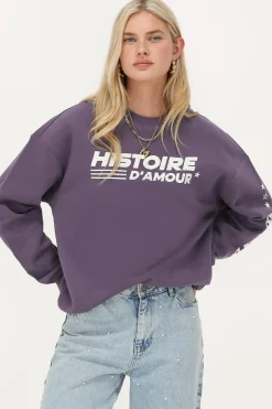 My Jewellery Sweat Violet "Histoire D'amour" New