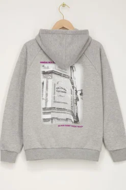 My Jewellery Sweat-shirt à Capuche Gris Emmène-moi à Paris Discount