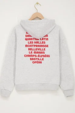 My Jewellery Sweat-shirt Paris City Gris Outlet