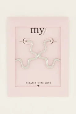 My Jewellery Swirl Boucles D’oreilles De Forme Ondulée Online
