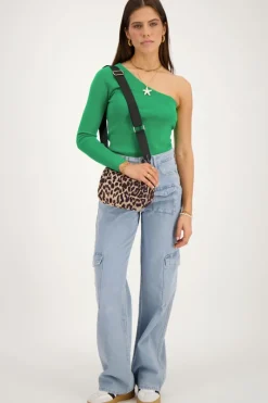My Jewellery Top Asymétrique à Manche Longue Vert Online