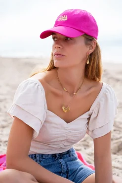 My Jewellery Top Beige Plissé à Manches Bouffantes New
