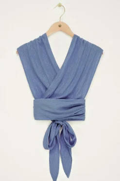 My Jewellery Top En Lurex Bleu New