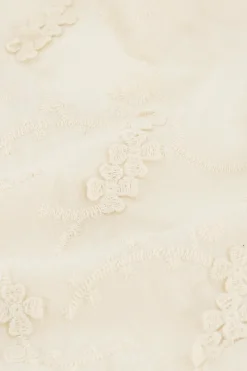 My Jewellery Top Broderie Beige Avec Dos Ouvert Discount