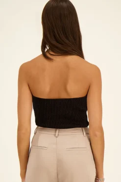 My Jewellery Top Corset Avec Lurex Noir Best