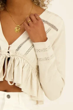 My Jewellery Top Court En Lin Beige Online