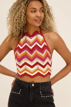 My Jewellery Top Court En Crochet Coloré Clearance