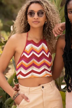 My Jewellery Top Court En Crochet Coloré Clearance