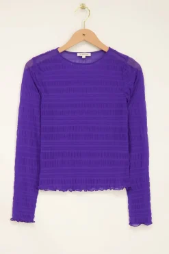 My Jewellery Top En Maille Texturée Violet Best