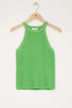 My Jewellery Top Licou Avec Lurex Vert Fashion