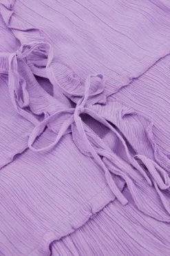 My Jewellery Top Lilas Avec Cordons Et Manches évasées Violet clair Sale