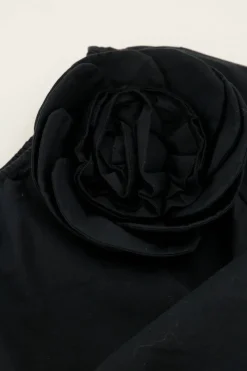 My Jewellery Top Noir à Une Manche Avec Fleur Outlet