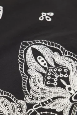 My Jewellery Top Avec Dos Noué Et Broderie Noir Sale