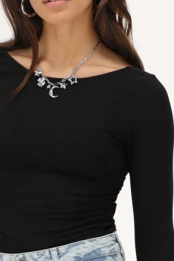 My Jewellery Top Avec Dos Nu Noir Discount