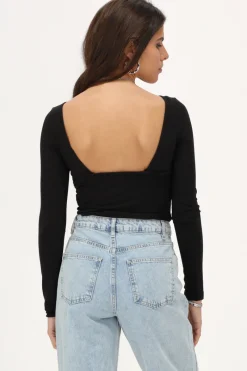 My Jewellery Top Avec Dos Nu Noir Discount