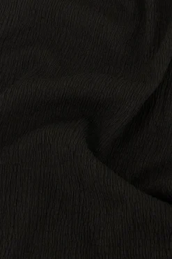My Jewellery Top Froissé Texturé Noir Outlet