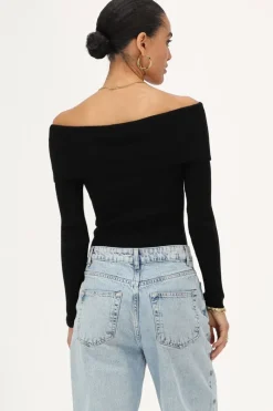My Jewellery Top Texturé Noir Discount