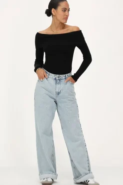 My Jewellery Top Texturé Noir Discount