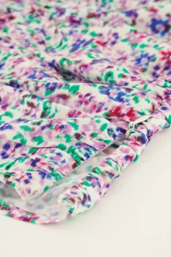 My Jewellery Top Plissé Blanc Fleuri Online