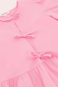 My Jewellery Top Avec Nœuds Et Manches Bouffantes Rose Best