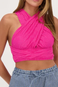 My Jewellery Top Rose En Lurex Rose/Fuchsia Sale