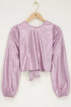 My Jewellery Top Rose Métallique Avec Noeud Fashion
