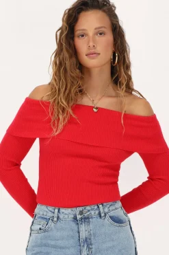 My Jewellery Top Texturé Rouge Sale