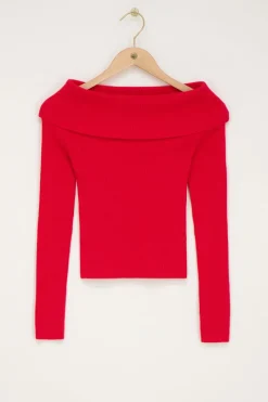 My Jewellery Top Texturé Rouge Sale