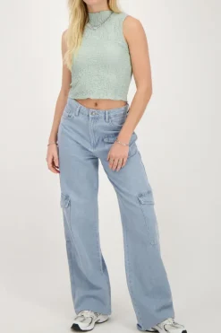 My Jewellery Top Sans Manches Bleu Clair Bleu clair/Bleu Online
