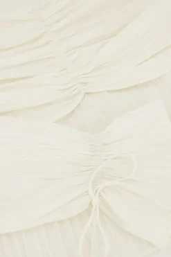 My Jewellery Top Texturé Blanc à épaules Nues Blanc/Crème Fashion