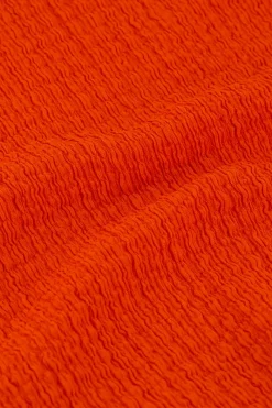 My Jewellery Top Texturé à épaules Dénudées Orange New