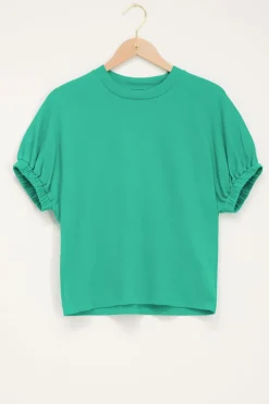 My Jewellery Top Avec Manches élastiques Vert Clearance