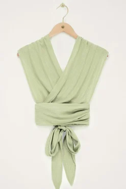 My Jewellery Top Vert En Lurex Vert olive/Vert Fashion