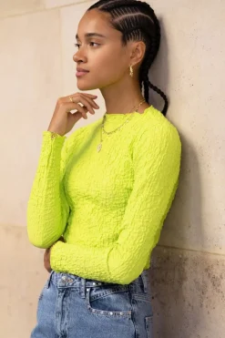 My Jewellery Top Vert Néon Vert citron Discount