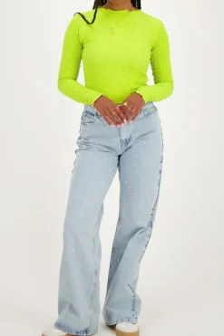 My Jewellery Top Vert Néon Vert citron Discount