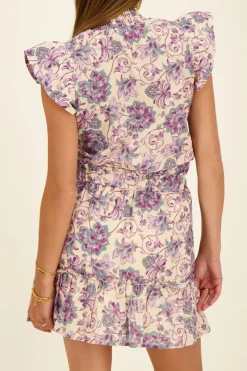 My Jewellery Top Violet à Smocks Sans Manches Hot
