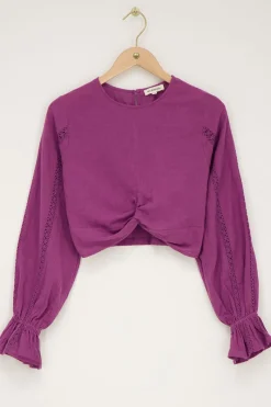 My Jewellery Top Violet Avec Bande Et Boutons Online