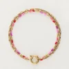 My Jewellery Triple Bracelet Avec Perles Rouges Et Roses Outlet