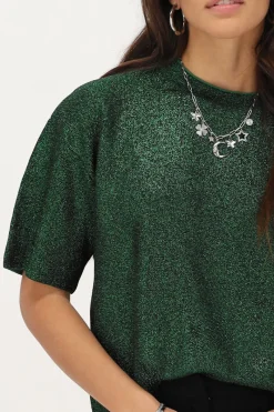 My Jewellery T-shirt Oversize Avec Lurex Vert Online