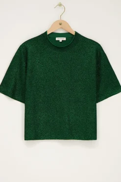 My Jewellery T-shirt Oversize Avec Lurex Vert Online