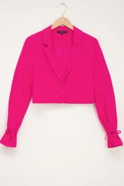 My Jewellery Veste Courte Rose En Lin New