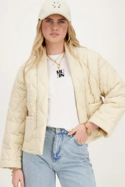 My Jewellery Veste Kimono Matelassée Beige Online