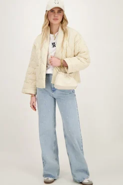 My Jewellery Veste Kimono Matelassée Beige Online