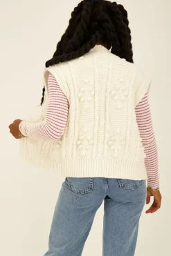 My Jewellery Veste Sans Manches Beige à Franges Discount