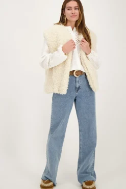 My Jewellery Veste Sans Manches Teddy Beige Discount