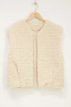 My Jewellery Veste Sans Manches Teddy Beige Discount