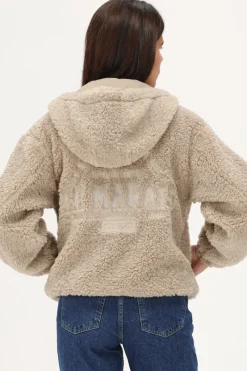 My Jewellery Veste Teddy Beige Avec Capuche Discount